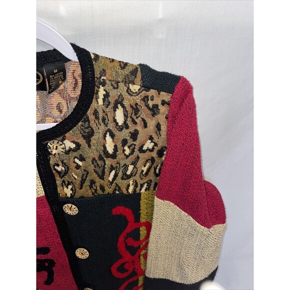 Alex Kim Artistic Shacket Women's Size Medium Multicolor Long Sleeve Button Up - Picture 4 of 12